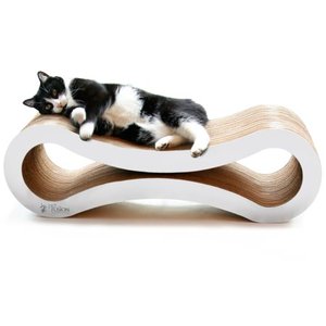 lot 27211 image: PetFusion Ultimate Cat Scratcher Lounge & Bed - White ( Not Inspected )