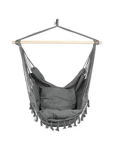 lot 27222 image: Patio Watcher Hanging Rope Hammock Chair Swing Seat