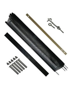 lot 27228 image: Pool Fence DIY by Life Saver Fencing Section Kit, 4 x 12-Feet, Black (Renewed)