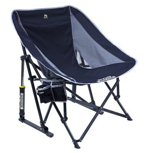 lot 27237 image: GCI Outdoor Pod Rocker Collapsible Rocking Chair, Indigo Blue