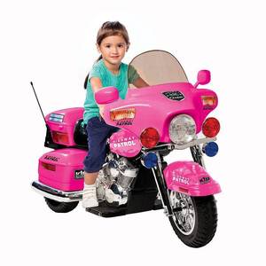 lot 27241 image: Kid Motorz Motorcycle 12-Volt Battery-Powered Ride-on, Pink