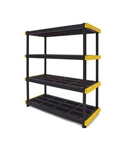 lot 27242 image: Original Black & Yellow 4-Tier Storage Shelving unit