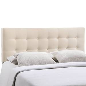 lot 27246 image: Modway Emily Tufted Button Headboard, Queen, Ivory
