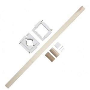 lot 27258 image: Safety Innovations No Hole Stairway Baby Gate Mounting Kit - Fits Posts from 2 34 inches to 3 58 inches Wide with Square or Round Tops - No Adhesives On Or Screws in Your Posts, (1-Pack)
