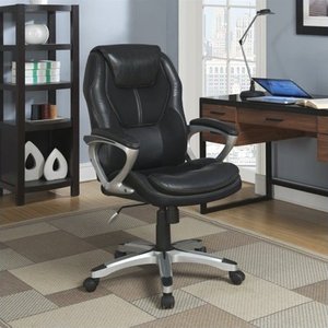 lot 27266 image: Serta - Executive Office Chair - Black ( Not Inspected )