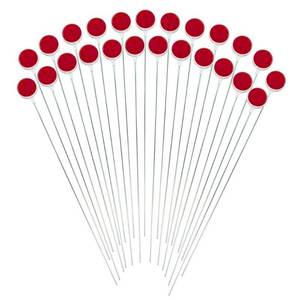 lot 27306 image: Blazer 376RDM-24 Red 36-Inch Reflective Driveway Marker with Metal Post (Pack of 10)