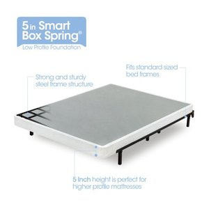 lot 27307 image: Zinus 5 Inch Low Profile Smart Box Spring, King