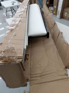 lot 27340 image: White Bed Frame No Hard Wear