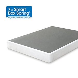 lot 27384 image: Zinus 7 Inch Smart Box SpringMattress FoundationStrong Steel structureEasy assembly required, Queen