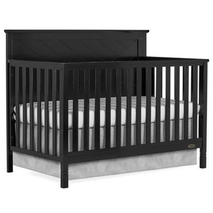 lot 27395 image: Dream On Me Skyline 5 in 1 Convertible crib ,Black
