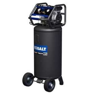 lot 27396 image: Kobalt QUIET TECH 26-Gallon Portable Electric Vertical Quiet Air Compressor