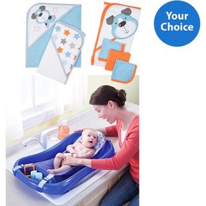 lot 27402 image: The First Years Sure Comfort Newborn to Toddler Tub - Aqua