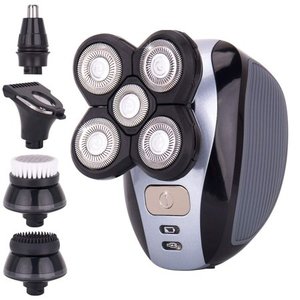 lot 27439 image: Men��s 5-in-1 Electric Shaver & Grooming Kit by AsaVea Five-Headed Beard, Hair Razor for a Perfect Bald Look, Cordless and Rechargeable