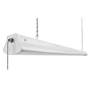 lot 27474 image: Lithonia 4 Ft. LED Chain Mount Shop Light Fixture 1290L NST