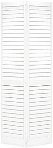 lot 27480 image: White Prefinished Full Louver Bifold Closet Door