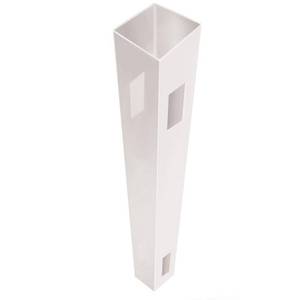 lot 27481 image: Barrette Keswick Straight White Vinyl Fence Line Post (Common 84-in Actual 84-in)