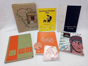 lot 331 image: Vintage Local College & High School Year Books & Other Items