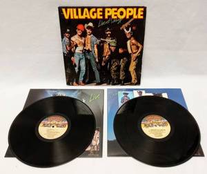lot 341 image: The Village People Live and Sleazy Double LP from 1979 - Their first Live Album Includes Live Performances of Macho Man, In the Navy, Y.M.C.A & More