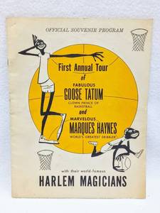 lot 353 image: 1950s Original Souvenir Program - First Annual Tour of Goose Tatum & Marques Haynes with their Harlem Magicians