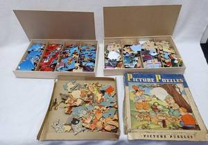 lot 357 image: 2 Childrens Puzzles - Paw Patrol & Other Characters  Bonus - Vintage 3 Little Pigs Puzzles