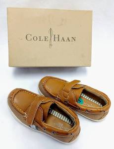 lot 416 image: Cole Haan Lil Cail Tan Leather Loafers - BoatDress Shoes Little Boy Size 12 - NIB