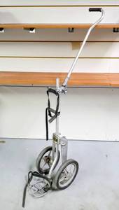 lot 426 image: Vintage Browning Bag Boy Play Day Push - Pull Golf Cart w 2 Wheels