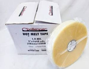 lot 202 image: Challenger Packaging Machine Hot Melt Tape - 1.9 mil - 2 x 1640 yds (Clear) 6 rolls