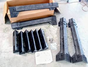 lot 203 image: 2x4 Basics Work Bench Legs w Shelf Links - Made of Durable Maintenance-Free Structural Resin �� 2x4s Not Included