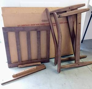 lot 210 image: Pieces to a Mid-century Lounge Chair by Baxton Studio - Not Complete