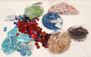 lot 247 image: 10 lbs Multiple Colors of Glass Gems