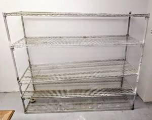 lot 258 image: Metal Rack with 5 Shelves - 6 W x 2 D x 5 1 H - Heavy