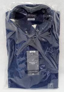 lot 265 image: NEW - Van Heusen Mens Big & Tall Blue ClassicRegular Fit Wrinkle Free Poplin Solid Dress Shirt - Size 17 3536