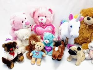 lot 271 image: Lot of 13 Plush Stuffed Animals - Multiple Sizes & Brands - Including Build-A-Bear, Hallmark & Others