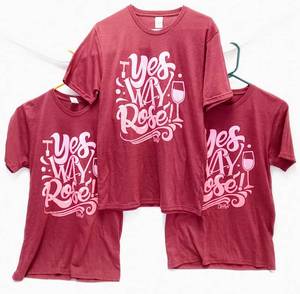 lot 274 image: Lot of 3  Yes Way Rose  Ladies Tee-Shirts - Sizes 1 Med. & 2 Small - from Cheekys Brand