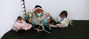 lot 1041 image: Patricia Bonds Gaetano Native American Dolls lot of 3