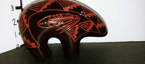 lot 1056 image: Clay bear decor