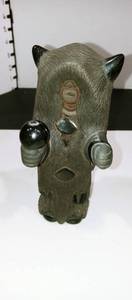 lot 1076 image: E Gutierrez bear man sculpture