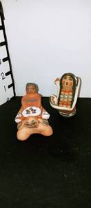 lot 1083 image: Native American clay sculptures