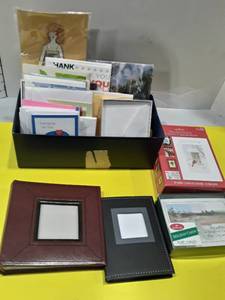 lot 1127 image: Variety of greeting cards and 2 photo albums