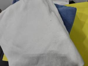 lot 1540 image: Twin Bedding. 2 Very nice blankets. White one has small stain