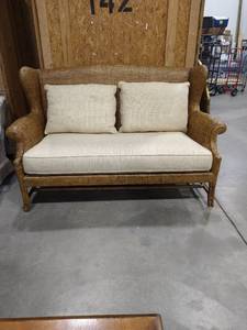lot 2007 image: Baker The Milling Road Collection brown basket material couch