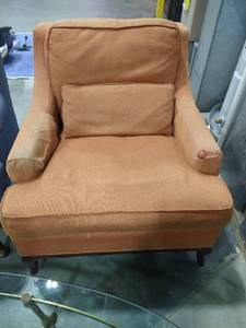 lot 2012 image: Baker The Milling Road Collection orange colored chair
