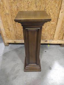 lot 2018 image: Wooden pedestal 36 x 12 58 in.