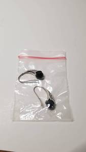 lot 5201 image: Handmade Sterling Silver Midnight Spell Onyx Earrings (Indonesia)