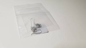 lot 5208 image: Handmade Spiral Rose Sterling Silver Earrings (Thailand)