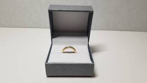 lot 5237 image: Divina 10KT Gold 1ct TDW Princess-Cut Diamond Wedding Band- Retail$379.99