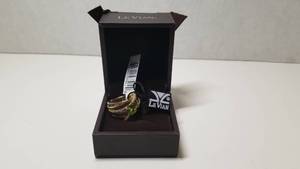 lot 5260 image: Encore by Le Vian 14K Yellow Gold Ring 1 34 ct Green Apple Peridot, 58 ct Chocolate Diamonds & 14 ct Vanilla Diamonds- Retail$991.99