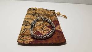 lot 5267 image: Handmade Sterling Silver Bracelet (Indonesia)- Retail$104.49