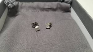 lot 5277 image: Divina Sterling Silver 14ct TDW Diamond Stud Earring- Retail$105.99