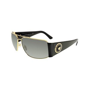 lot 5285 image: Versace Mens VE2163 100287 Gold Metal Rectangle Sunglasses- Retail$182.99